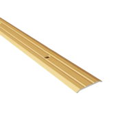 Профиль рифленый алюминиевый TIS 25x3 мм золото (1,8 м)