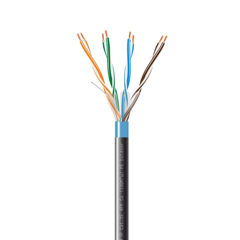 Кабель кручена пара Dialan outdoor FTP Cat.5E 4PR CU (350 МГц) PE (4x2x0,51мм)