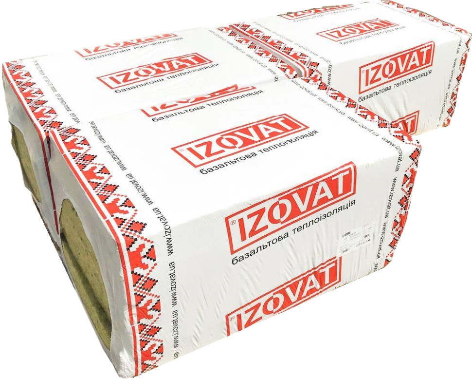 Базальтовый утеплитель IZOVAT-40 1000x600x100 мм (3 м2)