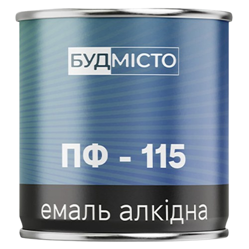 Эмаль алкидная "Будмисто" ПФ-115 светло-серая (0,9 кг)