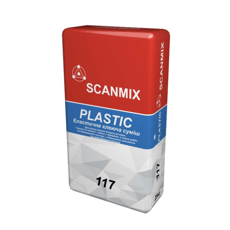 Клей для плитки Scanmix Plastic Flexible 117 (25 кг)