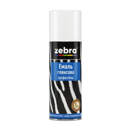 Эмаль аэрозольная Zebra 181 RAL9005 Черная (400 мл)