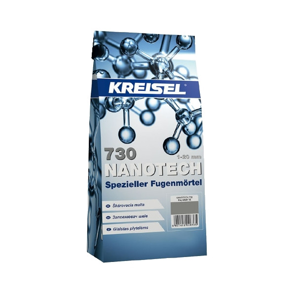 Затирка для швов Kreisel Fuga Nanotech 730 графит 8А (2кг)