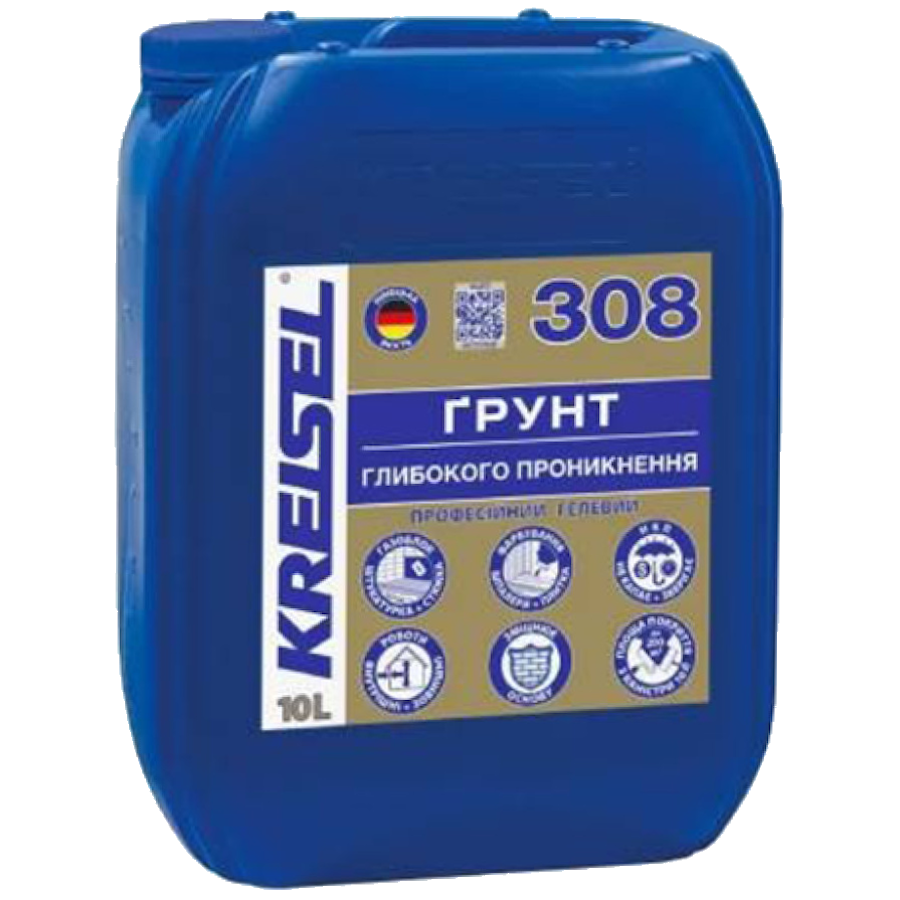 Ґрунт глибокого проникнення Kreisel 308 гелевий (10 кг)