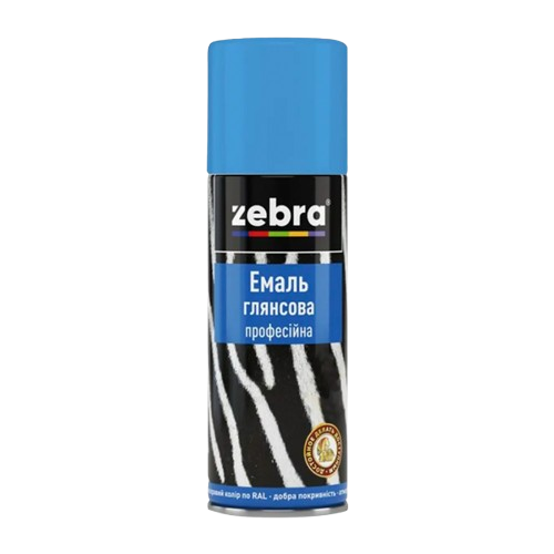 Емаль аерозольна Zebra 204 RAL5015 Блакитна (400 мл)