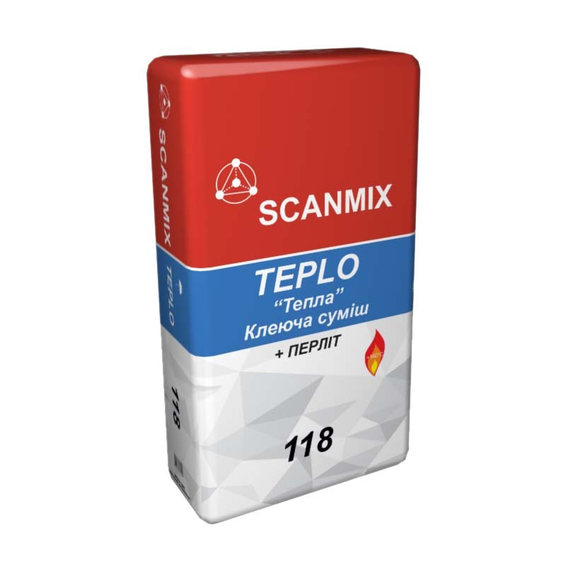 Клей для каминов и печей Scanmix Standart Teplo 118 (20 кг)