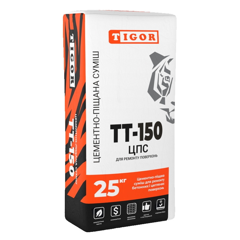 Цементно піщана суміш ЦПС Tigor ТТ-150 (25 кг)