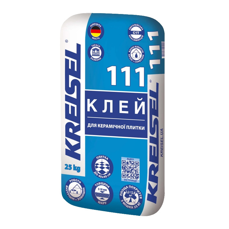 Клей для керамічної плитки Kreisel 111 (25кг)