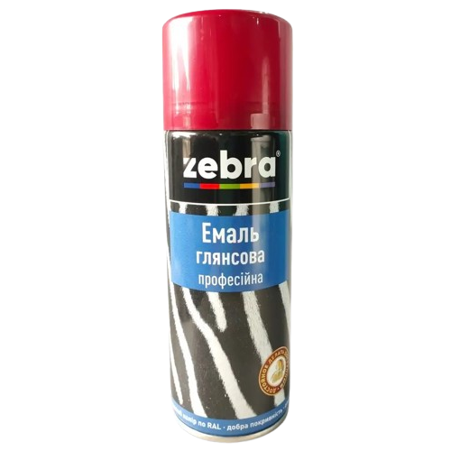 Емаль аерозольна Zebra 370 RAL3004 Вишнева (400 мл)