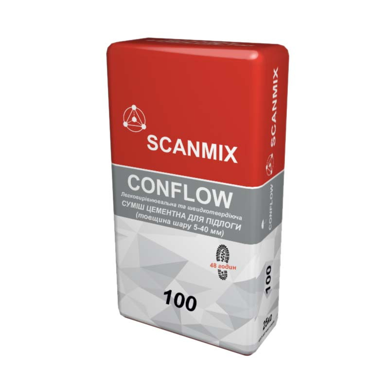 Самовыравнивающаяся смесь для пола Scanmix Conflow 100 (25 кг)