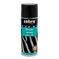 Емаль аерозольна Zebra 806 RAL9005 Чорна матова (400 мл)