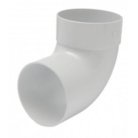 Отвод двухмуфтовый Rainway 67*130 белый