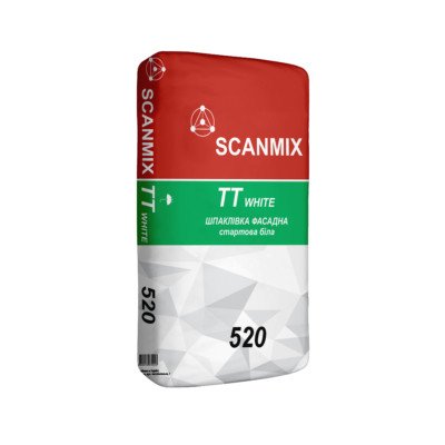 Шпаклівка стартова фасадна Scanmix TT White 520 (25 кг)