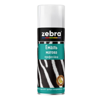 Емаль аерозольна Zebra 197 RAL 9003 Біла матова (400 мл)