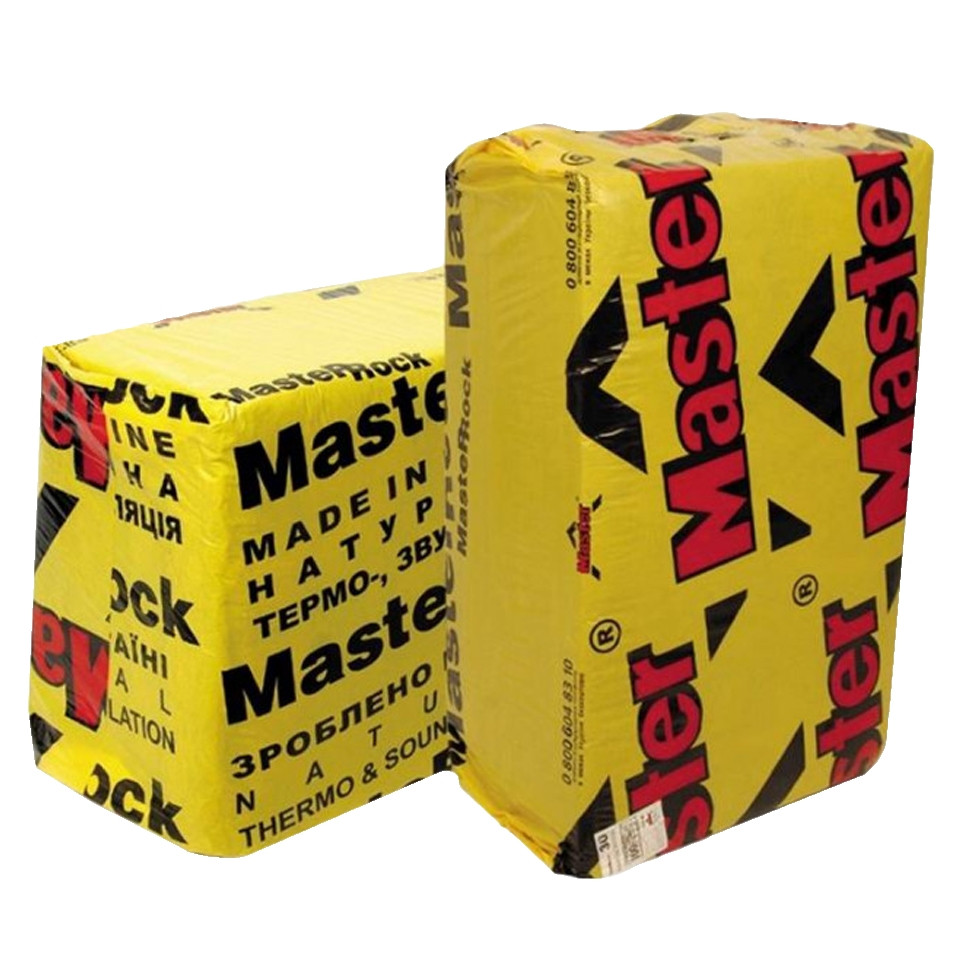 Минераловатная плита Master-Rock 30 кг/м3 1000x600x100 мм (3 м2)